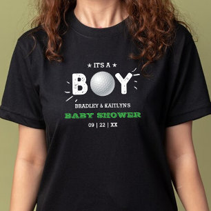 It's A Boy! Golf Themed Co-ed Baby Shower T-Shirt