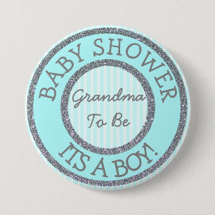 It's a Boy, Grandma to be Baby Shower Button
