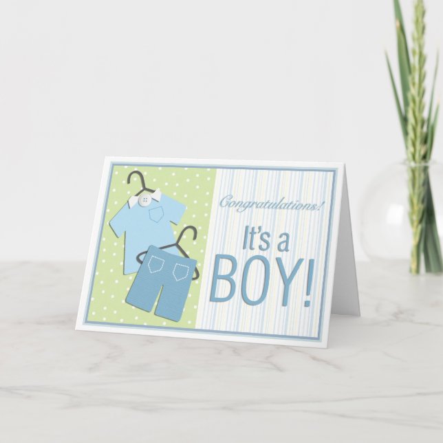 it's a boy greeting card (Front)