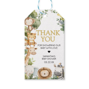 It's a Boy Jungle Safari Animal Favor Tags