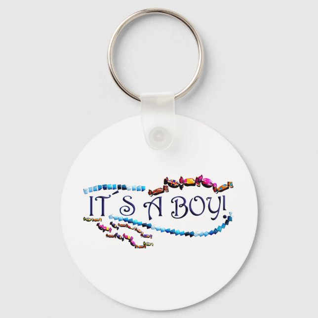 Its a Boy Keychain (Front)
