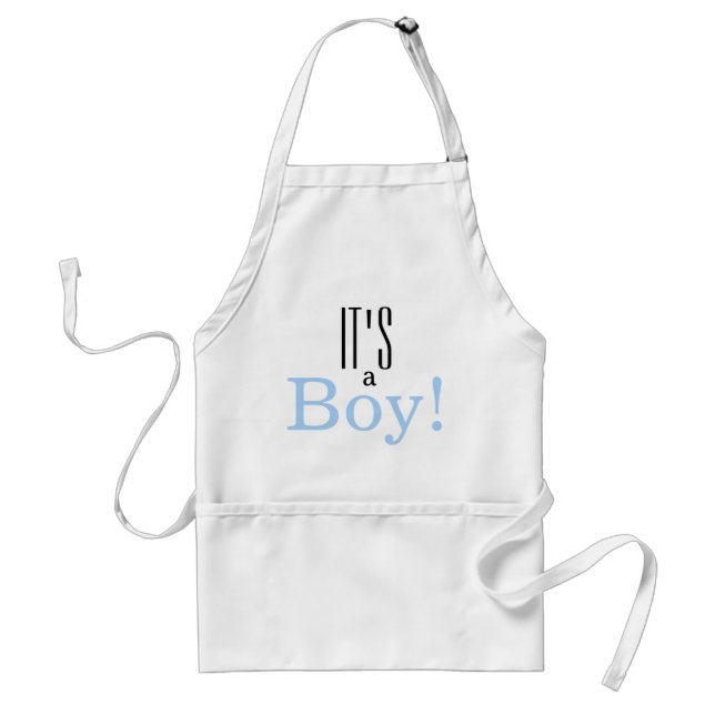 It's a Boy! Kitchen Apron (Front)