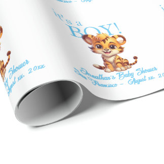 It's A Boy! l Custom Baby Shower Wrapping Paper
