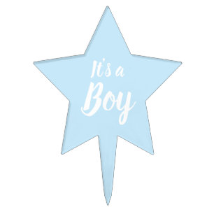 It's a Boy, light blue baby shower, gender reveal Cake Topper