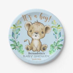 It's a Boy! Lion Baby Shower Plate