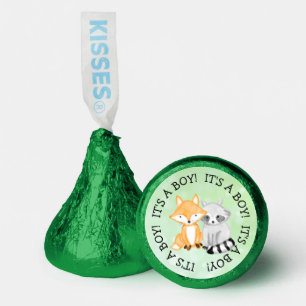 It's a Boy   Little Fox, Woodland Baby Shower Hers Hershey®'s Kisses®