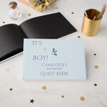 It's A Boy! Minimalism Pastel Blue Baby Shower