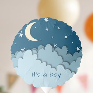 It's a Boy Modern Blue Baby Shower Balloon