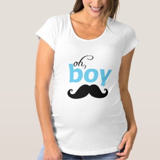 It&#39;s a Boy Mustache Baby Shower Maternity T Shirt