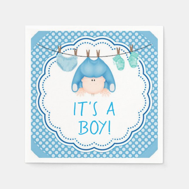 It's a Boy Napkins (Front)