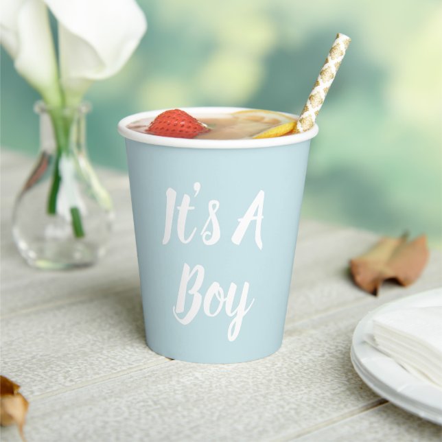 It's A Boy Paper Cups (Insitu)