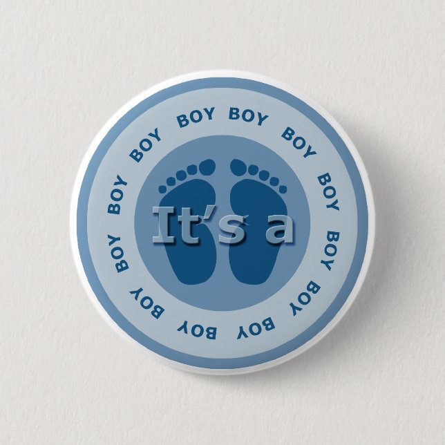 its a boy pinback button (Front)