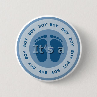 its a boy pinback button