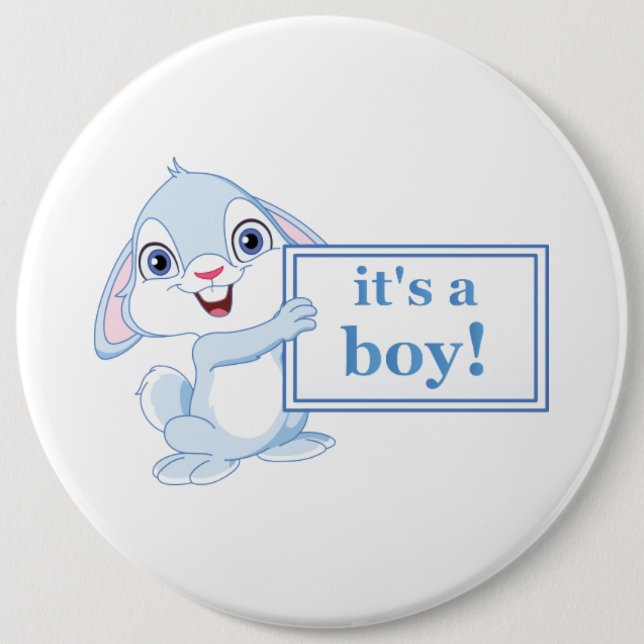 It's a Boy Pinback Button (Front)
