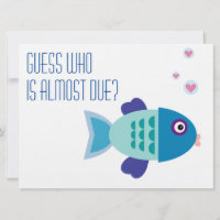 It's a Boy - Pink Fish Baby Shower Invitation