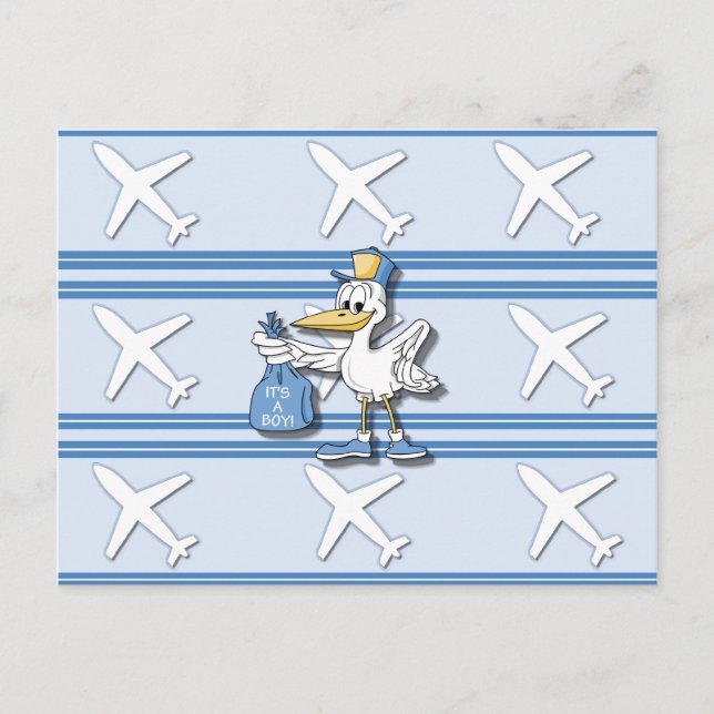 It's A Boy Postcard (Front)