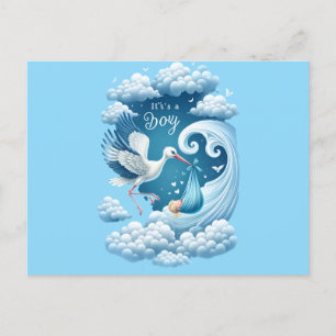 IT'S A BOY POSTCARD