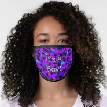 It's A Boy! Punk Stars Face Mask by BlakCircleGirl at Zazzle