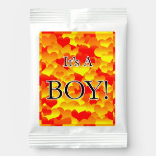 It's A Boy! Red and Yellow Hearts Margarita Drink Mix