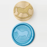 It's a Boy rocking horse wax seal stamp