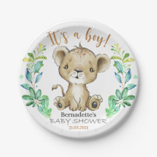It's a Boy! Safari Lion Baby Shower Plate