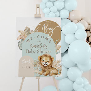 It's a boy Safari Theme Lion Baby Shower welcome Foam Board
