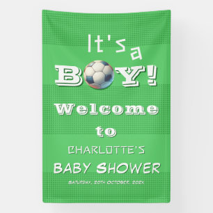 It's a Boy! Sport Football Baby Shower Banner