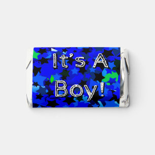 It's A Boy! Stars in Blue  Hershey's Miniatures