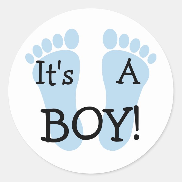 It's A Boy Sticker | Zazzle.com