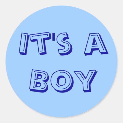 Its a Boy Sticker Seals
