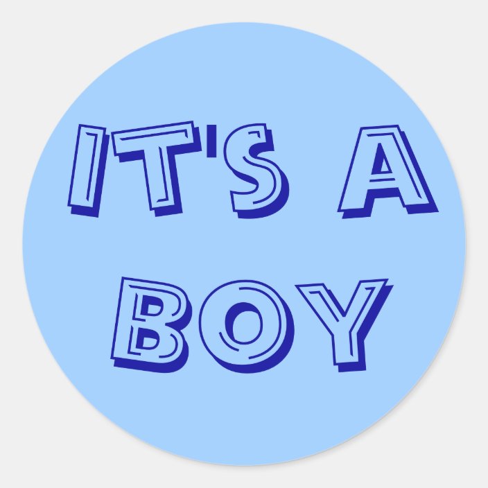It's a Boy Sticker Seals