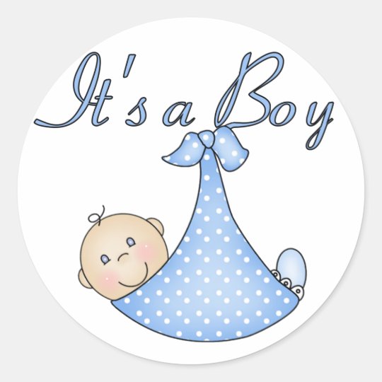 It's a Boy stickers Zazzle