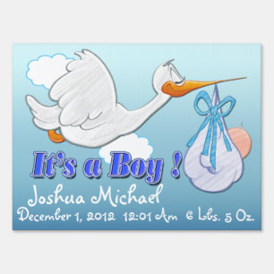 It's a Boy - Stork Keepsake Yard Sign