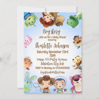 It's a Boy Story Baby Shower Invitation