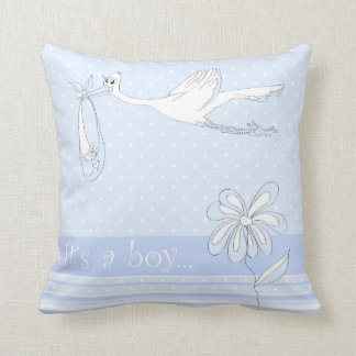 It's a Boy Strok Bringing a Baby Pillow