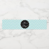 Its a boy  Teal Baby Shower Bottle Labels