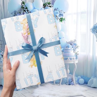 It's a Boy Teddy Bear Baby Shower