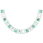 It's a Boy, Teddy Bear Green Baby Shower