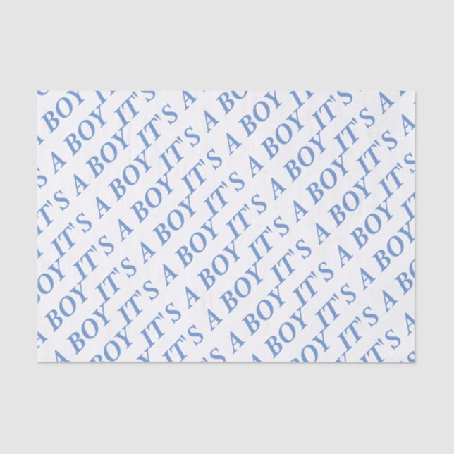 IT'S A BOY tissue paper (blue) (Front)