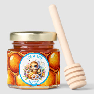 It's a Boy To Bee Cute Honey Themed Baby Shower Honey Jar Favors
