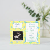 It's a Boy,  Ultrasound Pic Baby Shower Invitation (Standing Front)