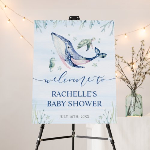 Its a Boy Under the Sea Baby Shower Welcome Foam Board