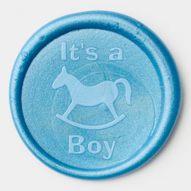 It's a boy wax seal sticker (Front)