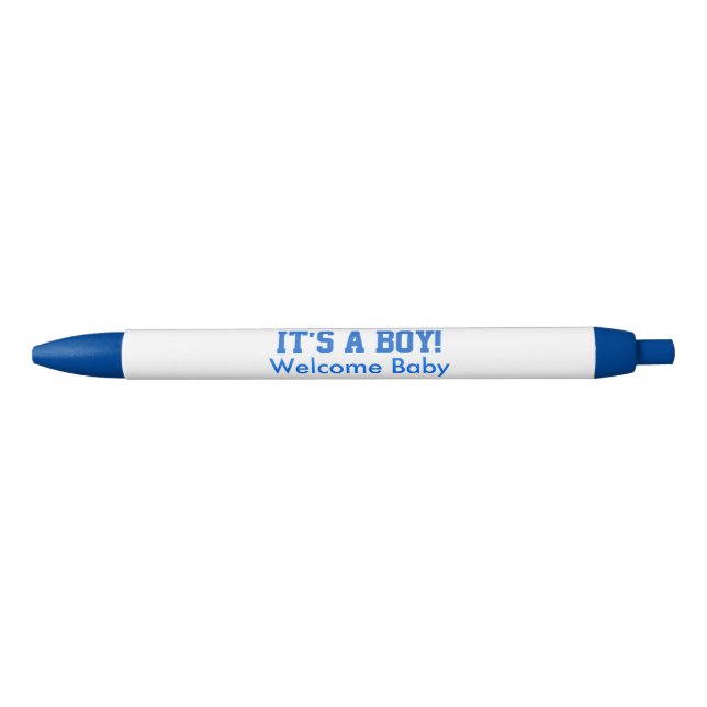 It's A Boy Welcome Baby Announcements Pen (Front)
