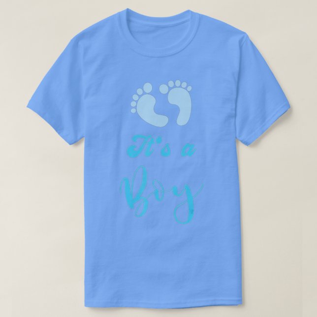 Its a Boy with Feet Baby Shower Party  T-Shirt (Design Front)