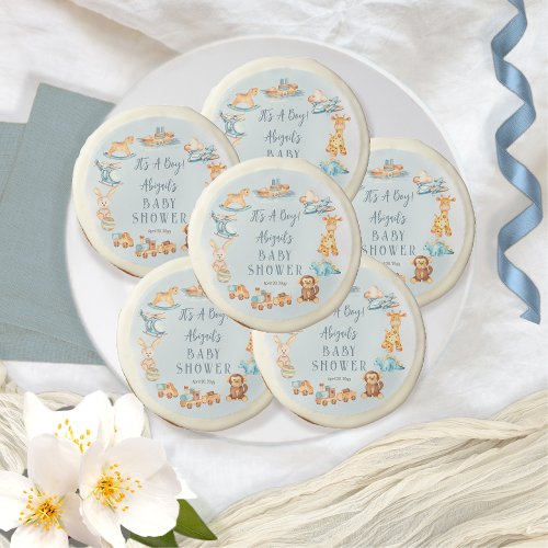 Its A Boy Wooden  Stuffed Toys Baby Shower Sugar Cookie