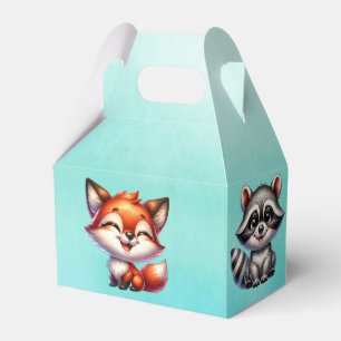 It's a Boy   Woodland Creatures Baby Shower Favor Boxes