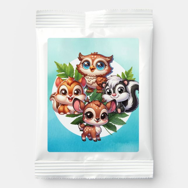 It's a Boy | Woodland Creatures Baby Shower Lemonade Drink Mix (Front)