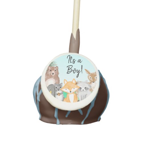 Its a Boy  Woodland Creatures Baby Shower Treats Cake Pops