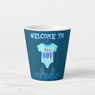 Its A Boys Baby Shower Party News Baby Gift Dad Latte Mug